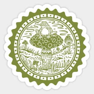 American Bullfrog Sticker